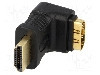 Cablu {{Tip cablu de conectare}}, HDMI mufa, HDMI soclu 90&amp;deg;, {{Lungime cablu}}, {{Culoare izola&amp;amp;#355;ie}}, LOGILINK - AH0007 foto