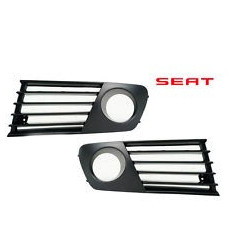 Grila spoiler Seat Ibiza/Cordoba (6L), 02.2002-05.2006, Stanga, 6L0853665L01C, 6730273R cu locas pentru proiectoare Kft Auto