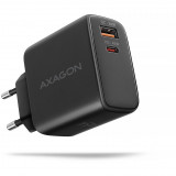 Incarcator retea dual USB-C 45W PD3.0 QC4 + USB QC3.0 20W negru AXAGON ACU-PQ45