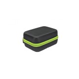Organizator tip geanta pentru sticle de uleiuri esentiale, 15 ml, pentru 12 de recipiente, neagru cu verde