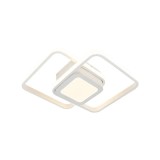 Lustra LED DUOFORM, 36W, 3 Patrate, lumina Rece/Calda/Neutra, Alb, Alessandro DESIGN