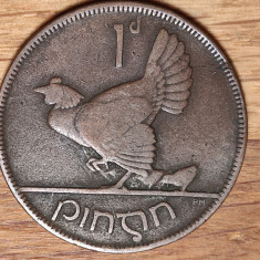 Irlanda - moneda de colectie bronz - 1 penny / pingin 1928 - bijuterie de moneda