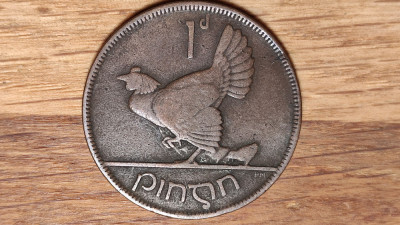 Irlanda - moneda de colectie bronz - 1 penny / pingin 1928 - bijuterie de moneda foto