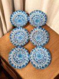 Set 6 boluri din ceramică model tradițional portughez