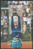 Sport, tenis, Simona Halep - nr. 1 mondial - Un campion de marcă, coliță dantelată, 2018, LP 2209a, MNH, Nestampilat