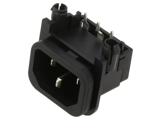 Conector Alimentare AC 10A 250V IEC 60320 THT