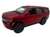 Macheta metalica SUV rosu Die-Cast 1:32 cu lumini si sunete, usi deschise