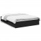 vidaXL Cadru de pat cu sertare, negru, 120x200 cm, lemn prelucrat 3280665