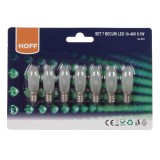 Bec LED Hoff mini, E10, 0.1W, lumina calda, 10 - 48V - 7 buc