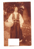 CP Femeie cu costum popular, necirculata, Printata