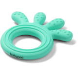 BabyOno Be Active Silicone Teether Octopus jucărie pentru dentiție Mint 1 buc