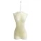 Lum&acirc;nare Decorativă, Model Corp Feminin, Parafină, Culoare Ecru, Dimensiuni 7x6x11cm, Durată Ardere 12 Ore