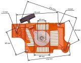 Demaror drujba Husqvarna 51, 55