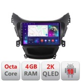 Navigatie HHyundai Elantra 2011-2013 C-092 Android Octa Core Ecran 2K QLED GPS 4G 4+32GB 360 KIT-092+EDT-E409-2K CarStore Technology