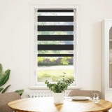 Jaluzea opacă tip zebră, 40 x 100 cm, negru, vidaXL