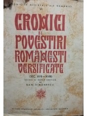 Dan Simonescu - Cronici si povestiri romanesti versificate (Editia: 1967) foto
