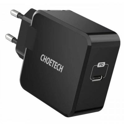 Choetech Incarcator Retea Mains Quick Charge USB-C, 30W EU, 3.0A, Negru foto