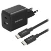 Incarcator retea dual GaN USB-A + USB-C QC Power Delivery 45W PHILIPS DLP5321NB/12