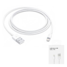 Cablu de date Apple iPhone A1480 USB la Lightning, 1m, MXLY2ZMA, blister foto