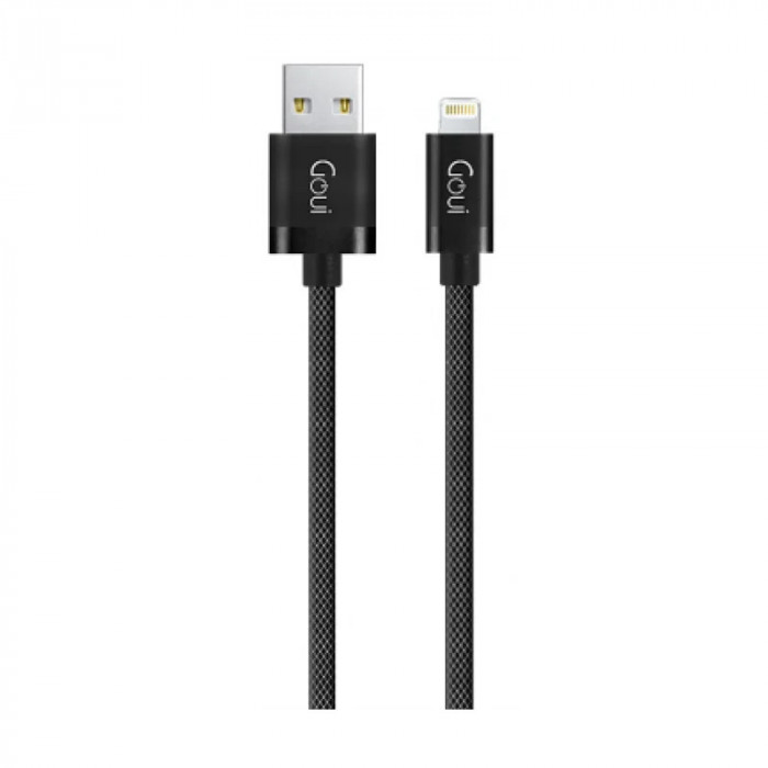 Cablu Date Usb to Lightning Goui Metallic 1m Negru