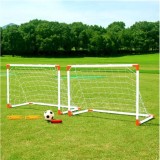 Cumpara ieftin Set 2 x mini-poarta de fotball cu plasa, Footbal Action, dimensiuni 86x60x39 cm, Oem