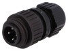 Conector circular mufă tată IP67 4 pini pe cablu