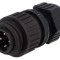 Conector circular mufă tată IP67 4 pini pe cablu