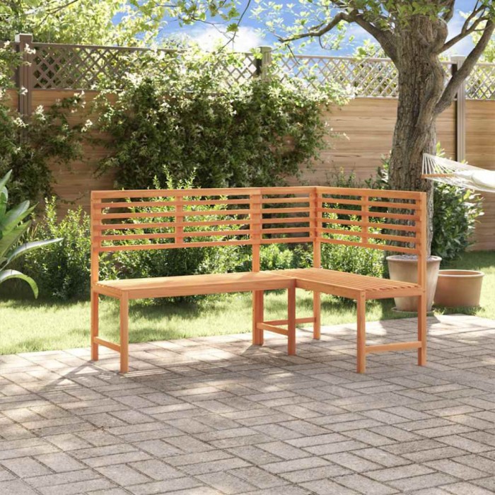 vidaXL Bancă de colț pentru grădină, 140 cm, lemn masiv de acacia 312422