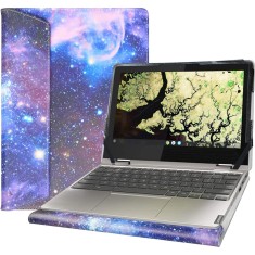 Husa de protectie Alampk pentru laptopuri din seria Lenovo Chromebook C340, C340-11 de 11.6 inchi, piele PU, multicolor