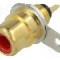 Conector RCA, mama, LUMBERG - BTO 1 V ROT