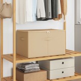 vidaXL Cutie de depozitare Crem 55 x 35 x 32 cm 42024605