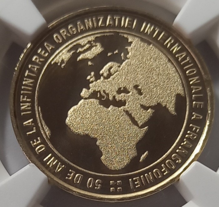 Rom&acirc;nia, 50 Bani 2020, Francofonia, PF 69.