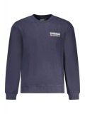 Cumpara ieftin Bluză bărbați, cu logo, Regular fit, bleumarin, S