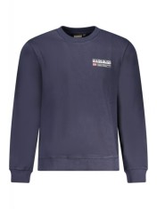 Bluza barba?i, cu logo, Regular fit, bleumarin (Marime: S) foto