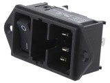 Conector Alimentare AC C14 10A 250V