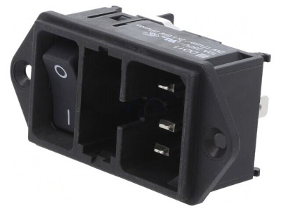 Conector Alimentare AC C14 10A 250V foto