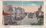 Constanta. Piata Ovidiu cu statuia si Giamia turceasca (circulata 1930)