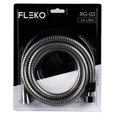 Furtun de dus flexibil din otel inoxidabil, Lungime 175cm FLEKO RG-03-A Innovative ReliableTools foto