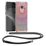 Husa Kwmobile pentru Samsung Galaxy S9, Silicon, Multicolor, 49089.04, Textil, Carcasa