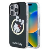 Husa pentru iPhone 16 Pro - Hello Kitty Hardcase IML Fun Bow MagSafe (HKHMP16LHFLBK) - Black