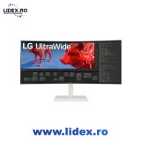 Monitor LED LG UltraWide 38BR85QC-W, 38", UWQHD+ (3840x1600), IPS, 144Hz, 1ms GtG, Curbura 2300R, DisplayHDR 600, HDR 10, AMD FreeSync Premium Pro, G-
