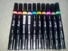 lot 10 Carioci/markere profesionale vintage,ShinHan TOUCH TWIN Marker,T.GRATUIT