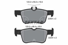 TEXTAR 2253101 set placute frana,frana disc foto