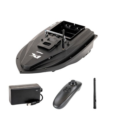 Barcă cu momeală X1 GPS+4G ejector spate negru foto