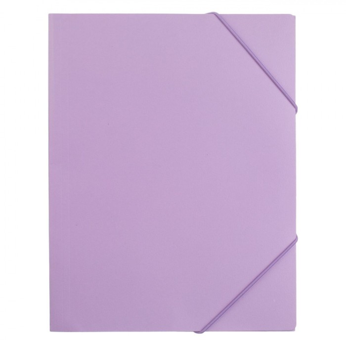 Mapă Carton, Model Reliefat, Lila, Dimensiune 24x31cm, Elastic