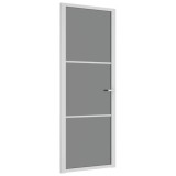 Cumpara ieftin Usa de interior, 76x201,5 cm, alb, sticla ESG si aluminiu
