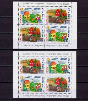 ✅ RO 2006 LP 1718c &amp;quot;Europa 2006- Integ. imigrantilor &amp;quot;,set colite 374 T I+T II,MNH foto