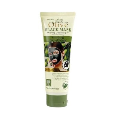 Masca de Fata cu Carbune Activ, Masline si Vitamina E &amp;amp; B, Wokali, Olive Black Mask, 130 ml foto