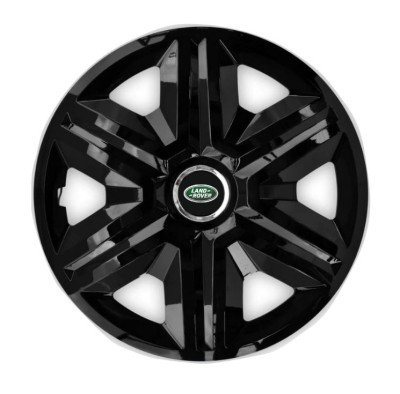 Set 4 capace roti Hubcaps fast black R16 pentru gama auto Land Rover foto