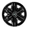Set 4 capace roti hubcaps fast black R15 pentru gama auto Land Rover